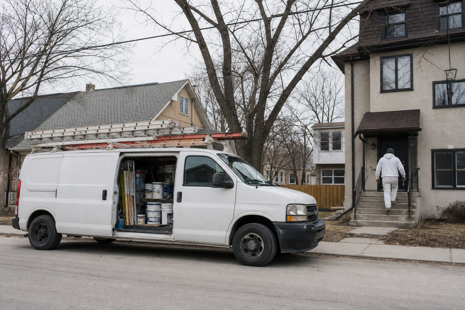 Commercial painting in St. James, Winnipeg